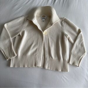 Talbots Ivory Knit Cardigan